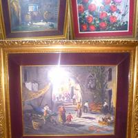 DIPINTI DE SANTIS E CARIGNANI QUADRI OLiO SU TELA