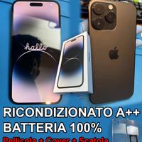 iPhone 14 Pro Max 128GB Nero Batteria 100% Nuova