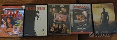 5 DVD - Pulp Fiction -  Scarface - Fight Club - Th