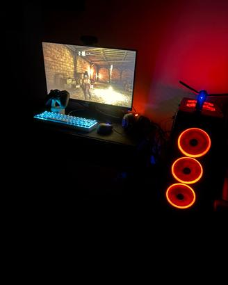 Pc gaming+monitor+accessori