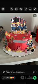 Torta Sam il pompiere
