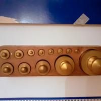 Set completo di pesi in ottone