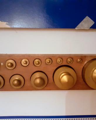 Set completo di pesi in ottone