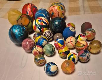 Set 30 Palline di gomma misure varie