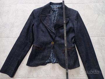 Completo Nadine blazer + shorts denim tg. 40