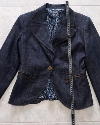 Completo Nadine blazer + shorts denim tg. 40