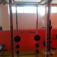 Power rack dip station barra trazioni squat