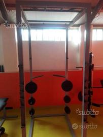 Power rack dip station barra trazioni squat