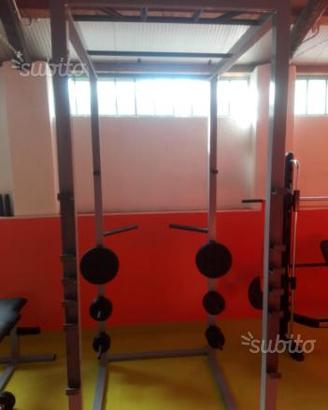 Power rack dip station barra trazioni squat
