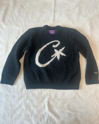 Felpa Corteiz C Star Mohair nero
