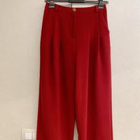 Pantalone gamba larga palazzo Rosso scuro amaranto