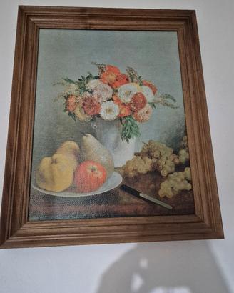 Quadro con bambini e quadro con vaso