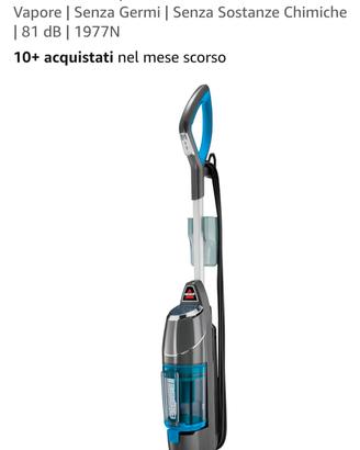 Aspirapolvere  con vapore 2 in 1 