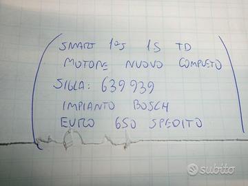 Motore nuovo completo smart 1^s 1.5 td