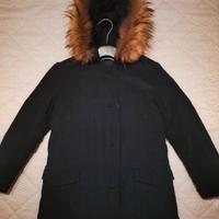 giubotto parka bambina 8 anni blu navy