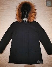 giubotto parka bambina 8 anni blu navy