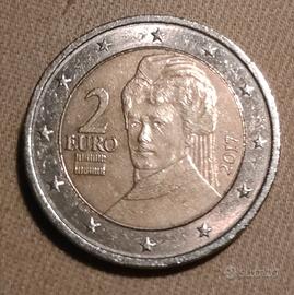moneta rara 2 euro Austria 2017,  Bertha