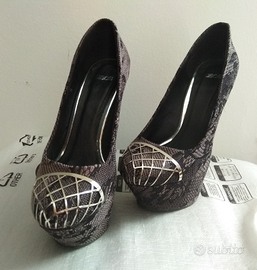 Scarpe con zeppa e plateau Asos misura 36