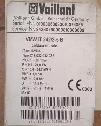 caldaia Vaillant 