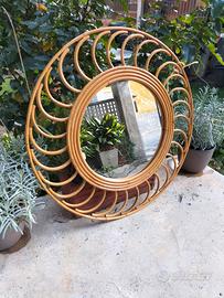 Specchio  Vintage artigianale Francese Fay -Billot