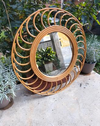 Specchio  Vintage artigianale Francese Fay -Billot