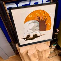 Armando Testa serigrafia “Cane da tabacco” vintage