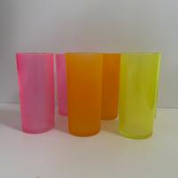 Set bicchieri fluo