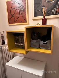 2 Mensole cubi gialli ikea