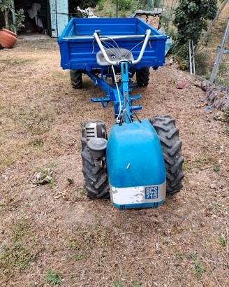 motocoltivatore bcs 715 con carro a trazione