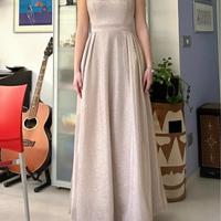 Vestito lungo da cerimonia/18 esimo cipria