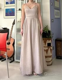 Vestito lungo da cerimonia/18 esimo cipria