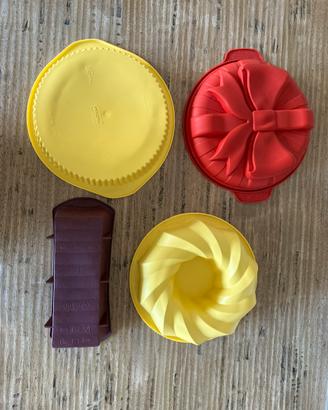 4 Stampi per torte in silicone