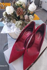 Scarpe Eleganti da Donna in Camoscio Bordeaux n.40