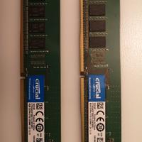 2x8GB RAM Crucial PC4 - 17000 DDR4 2133 CT8G4DFS8