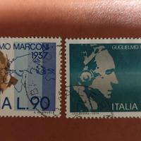 Francobolli 1974 Centenario nascita G. Marconi