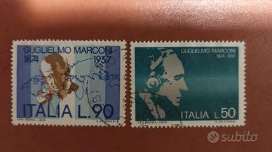 Francobolli 1974 Centenario nascita G. Marconi