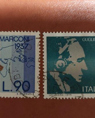 Francobolli 1974 Centenario nascita G. Marconi