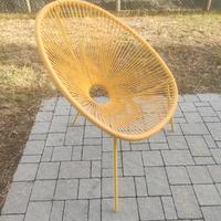 Sedia da esterno Acapulco gialla