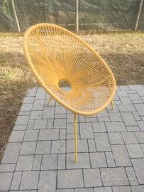 Sedia da esterno Acapulco gialla