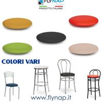 Sedile imbottito TONDO per sedie e sgabelli