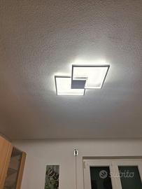Lampadario LED moderno a quadrati intrecciati