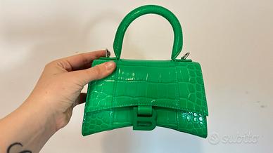 BALENCIAGA HOURGLASS XS – VERDE COCCO