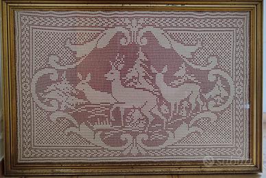 Quadro filet uncinetto
