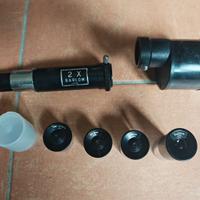 Kit lenti telescopio + Barlow 2x + prisma raddriz.