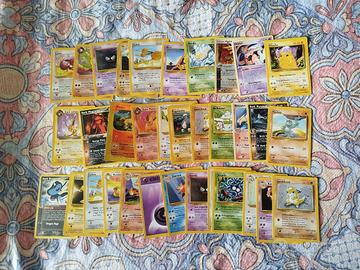 Lotto carte Pokémon vintange - set base