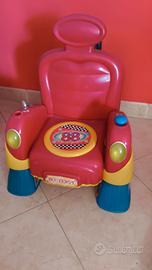 poltrona-sedia bimbo/bimba in plastica 