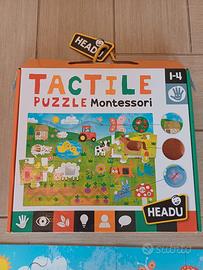 Headu Tactile puzzle Montessori 1-4 anni