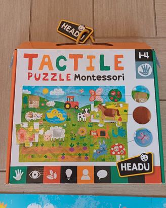 Headu Tactile puzzle Montessori 1-4 anni