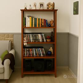 📚 Libreria in Legno con 4 Ripiani – Elegante