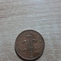 moneta  2 new pence  anno 1980